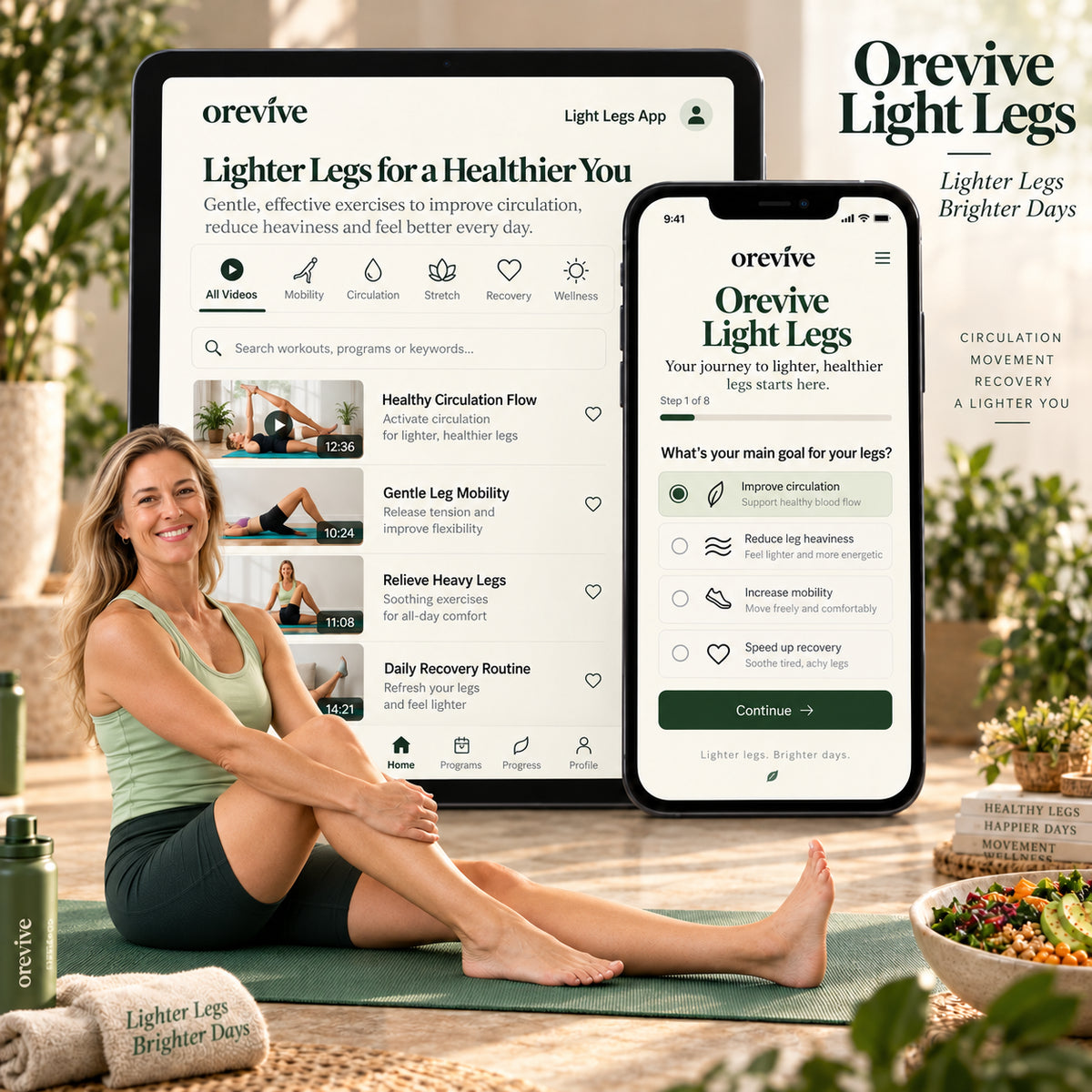 Orevive Light Legs App