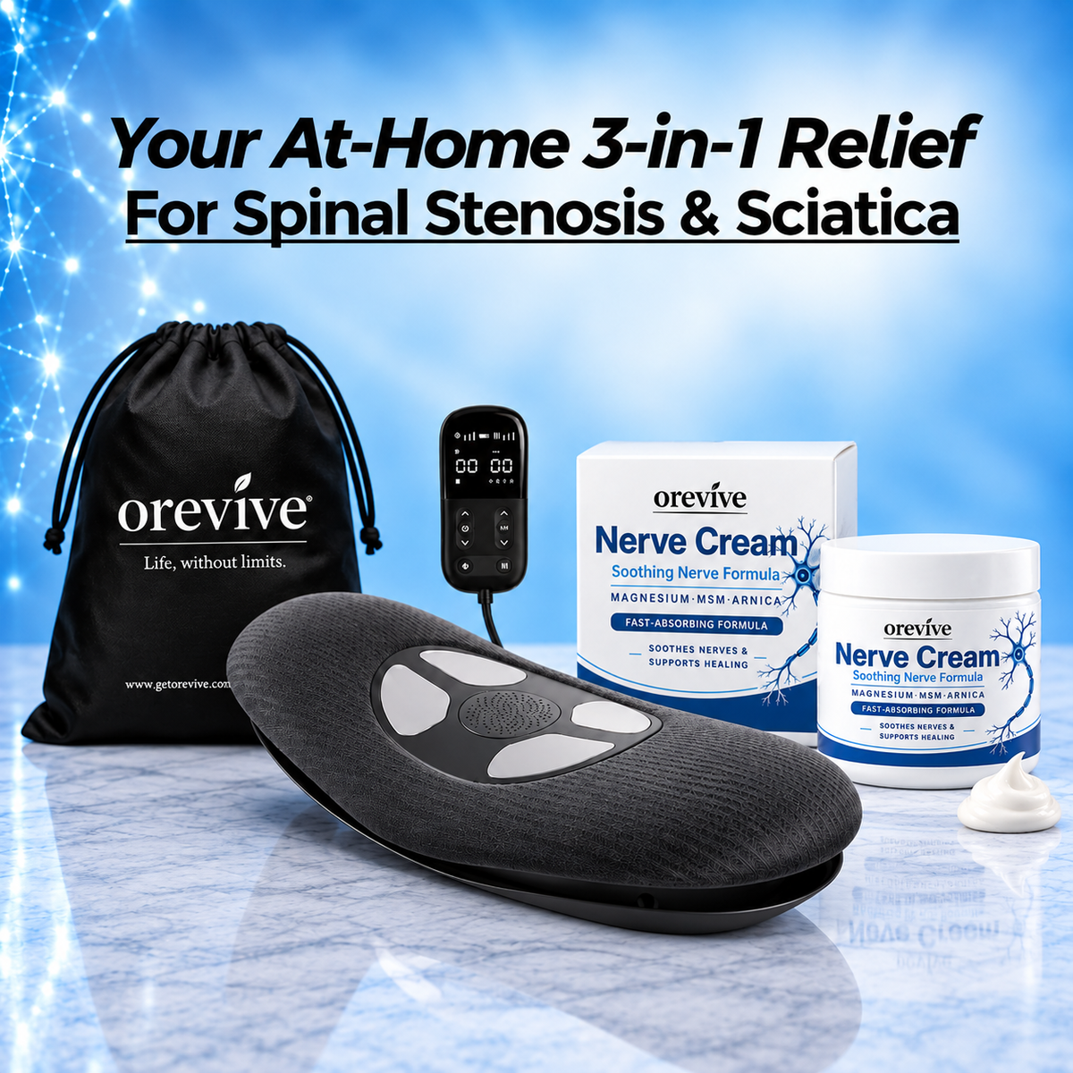 Orevive™ SpineEase PRO 5-in-1 + Nerve Cream